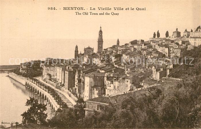 Menton Alpes Maritimes Ville et Quai