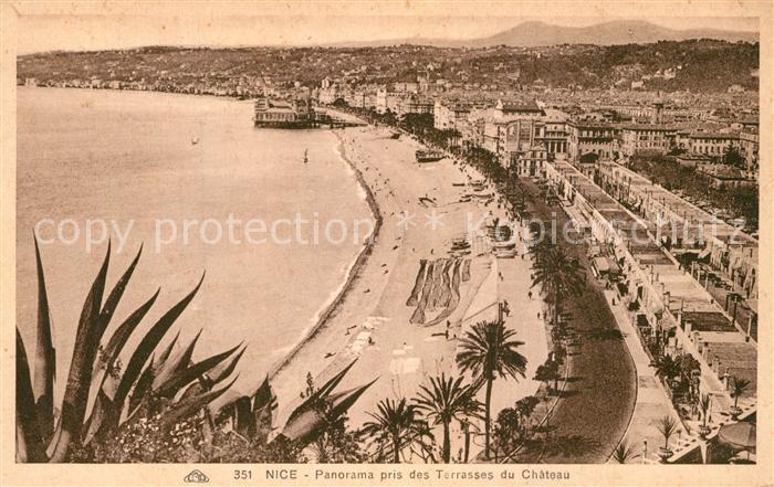 Nice Alpes Maritimes Vue pris des Terrasses du Chateau