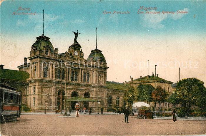 Mainz Rhein Hauptbahnhof Strassenbahn