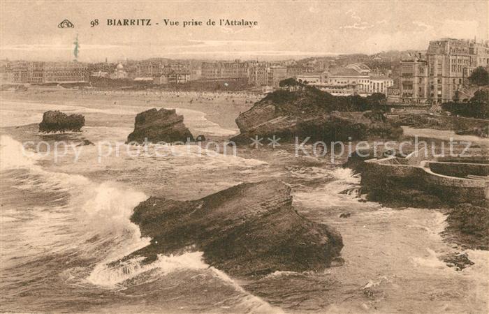 Biarritz Pyrenees Atlantiques Vue prise de L Attalaye
