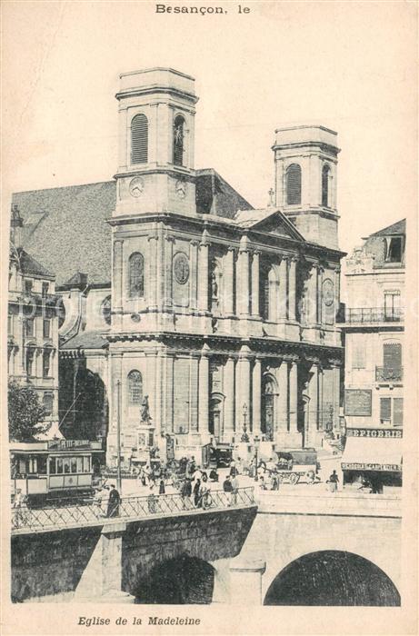 Besancon Doubs Eglise de la Madeleine Fliegeraufnahme