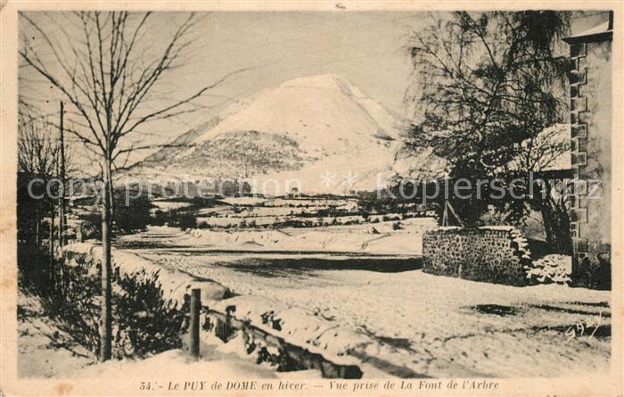 Le Puy de Dome en hiver