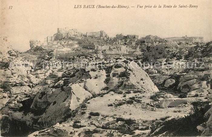 Les Baux-de-Provence Vue prise de la Route de Saint Remy