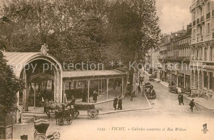 Vichy Allier Galeries couvertes et Rue Wilson