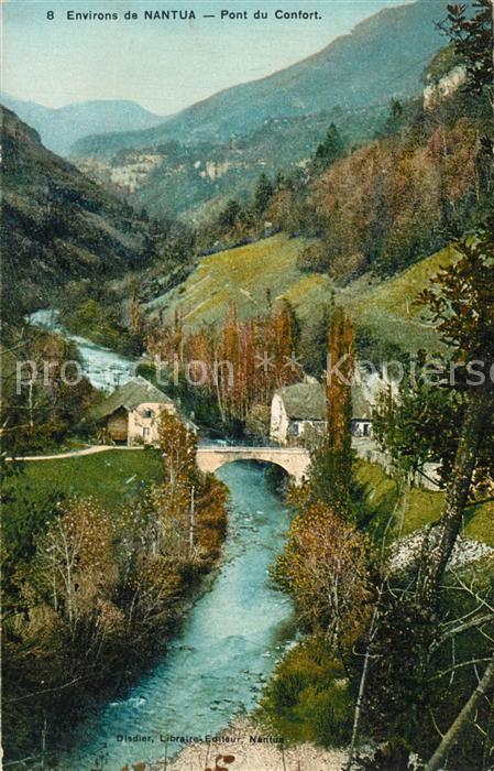 Nantua Pont du Confort Paysage Montagnes