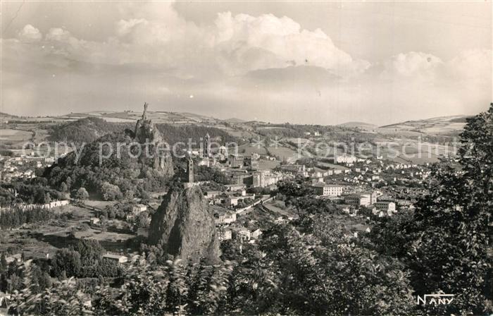 Le Puy-en-Velay Vue Generale avec les Trois Rochers