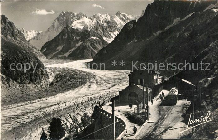 Chamonix Le Montenvers et Mer de Glace Gletscher Alpen