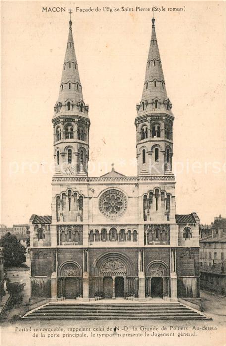 Macon 71 Eglise Saint Pierre style roman