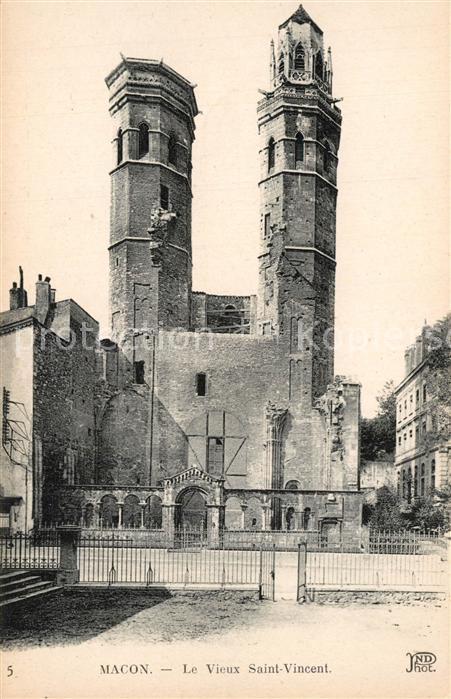 Macon 71 Vieux Eglise Saint Vincent