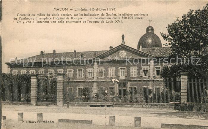 Macon 71 Hôpital Hôtel Dieu