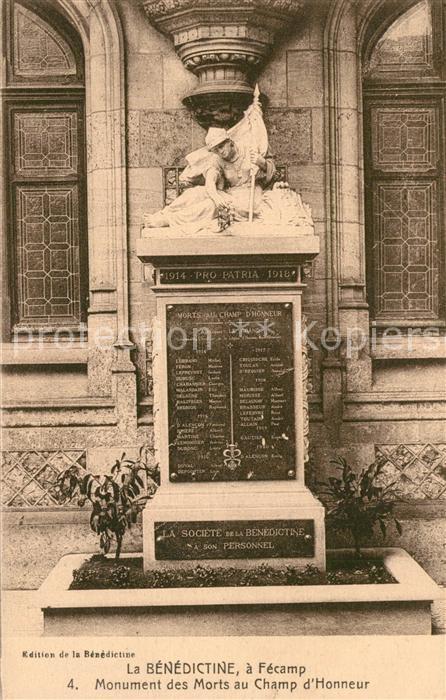 Fecamp La Bénédictine Monument des Morts au Champ d Honneur
