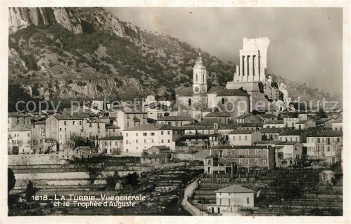 La Turbie Vue Generale et le Trophée d Auguste Monument romain