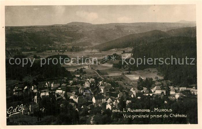 Murols Vue Generale prise du Chateau Paysage