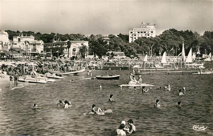 Juan-les-Pins Antibes 06 La plage et Hôtes