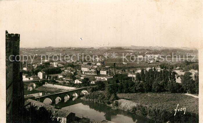 Beziers L'Orb vu de l'Eglise Saint Nazaire