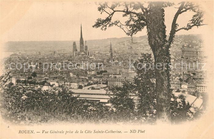 Rouen Vue Generale prise de la Côte Sainte Ca