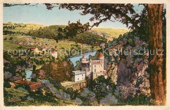 Balbigny Chateau de la Roche Dessin Kuenstlerkarte