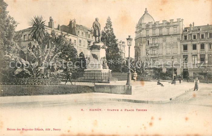 Nancy Lothringen Statue et Place Thiers Monument Statue