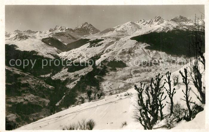 Saint-Bon-Tarentaise Panorama des descentes a ski Sports d hiver Alpes