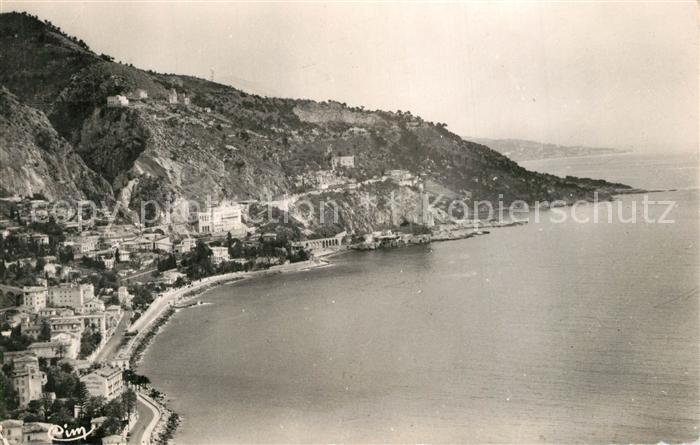 Menton Alpes Maritimes Frontière Italienne Côte d_Azur vue aér