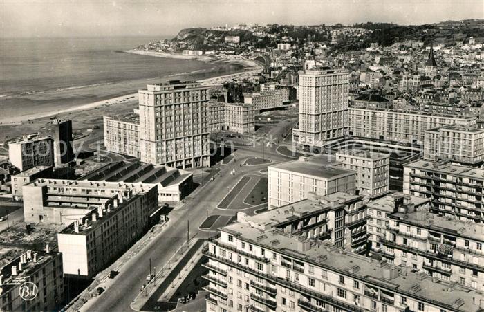Le Havre Porte Océane et Cap de la Hève vue aérienne