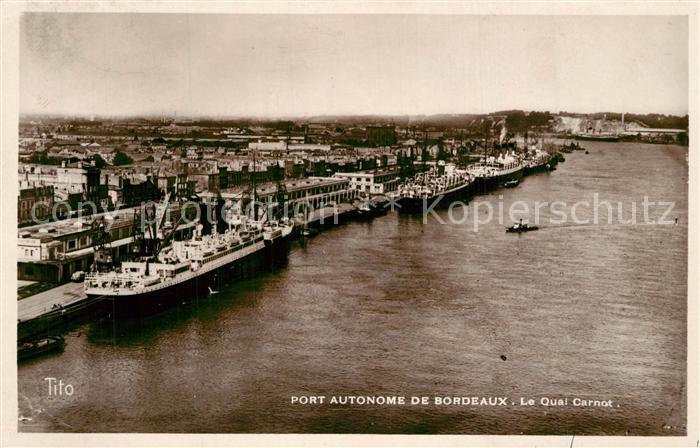 Bordeaux Quai Carnot du Port Autonome vue aérienne