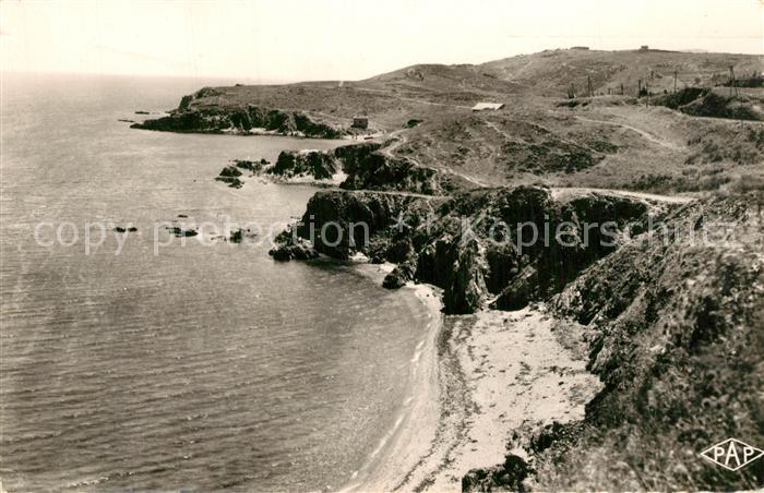 Argeles Plage Le Racou et les rochers Kuestenpanorama