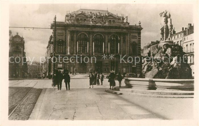 Montpellier Herault Théâtre et les Statues des 3 Grâces