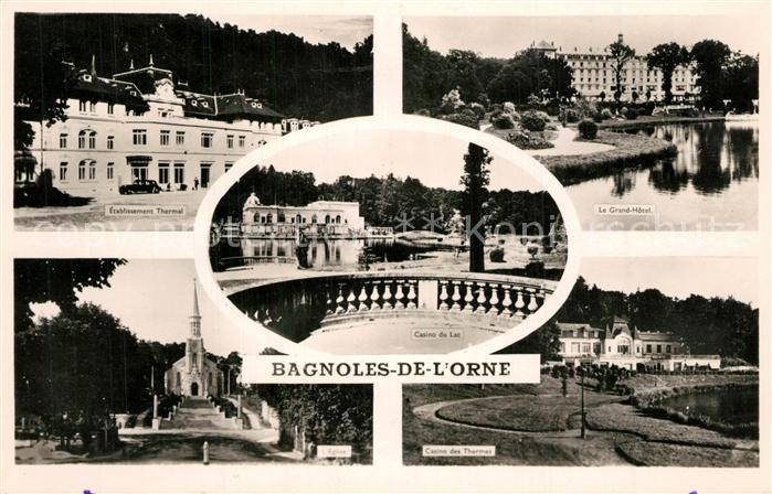 Bagnoles-de-l Orne Etablissement Thermal Casino du Lac Grand Hôtel Eglise