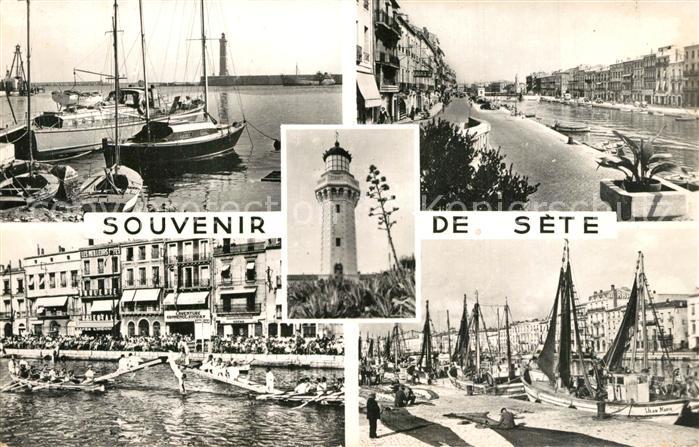 Sete Cette Souvenir de la ville Port Bateaux Phare Canal