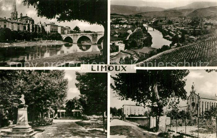 Limoux Pont Neuf Eglise Trois Ponts Ile de Sou