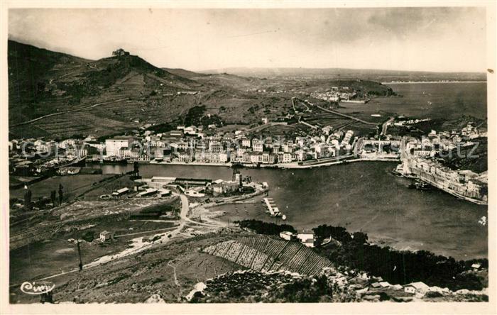 Port-Vendres Panorama de la Rade vers Collioure et Argelès