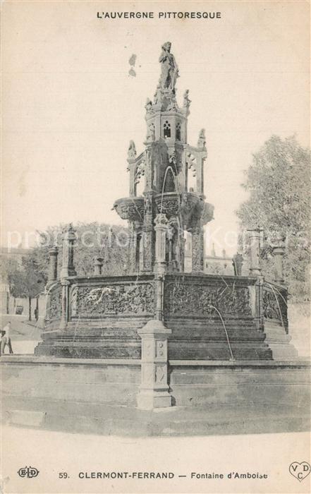 Clermont Ferrand Puy de Dome Fontaine d`Amboise