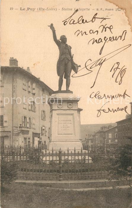 Le Puy-en-Velay Statue Lafayette