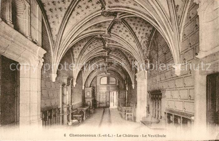 Chenonceaux Indre et Loire Chateau Vestibule