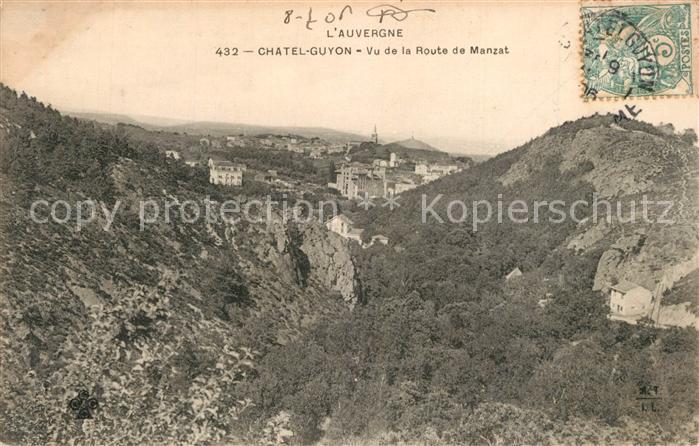 Chatel-Guyon Vu de la Route de Manzat