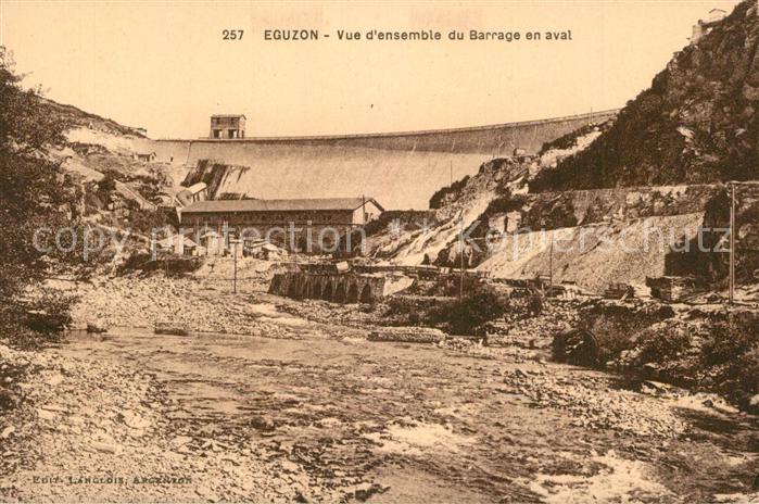 Eguzon-Chantome Barrage en aval
