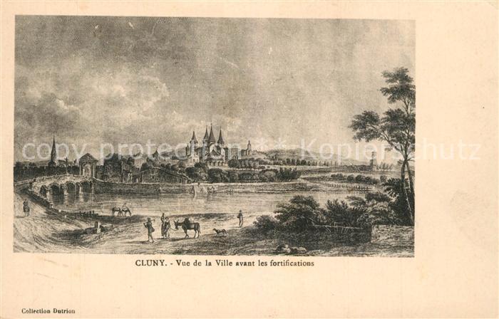 Cluny Ville avant les fortifications