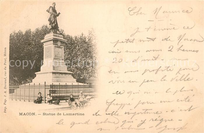 Macon 71 Statue de Lamartine