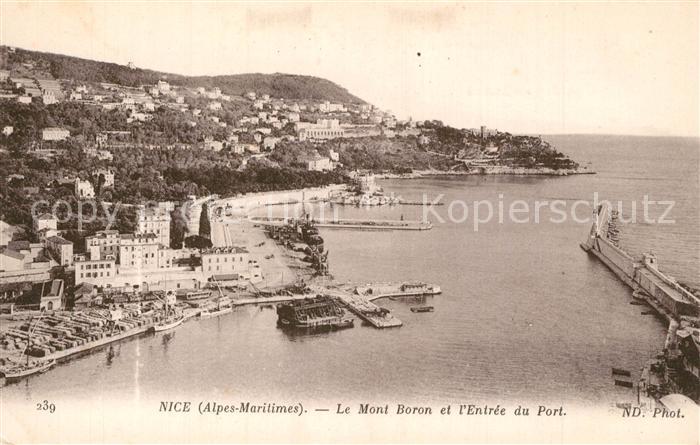 Nice Alpes Maritimes Le Mont Boron et Entr?e du Port