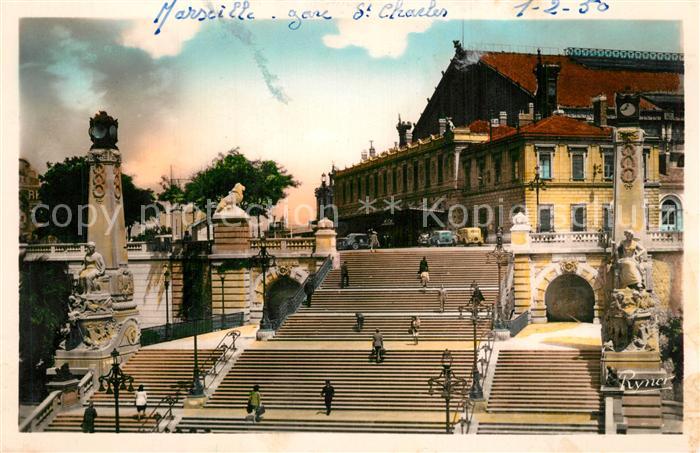 Marseille Bouches-du-Rhone Escalier Monumental Gars St-Charles