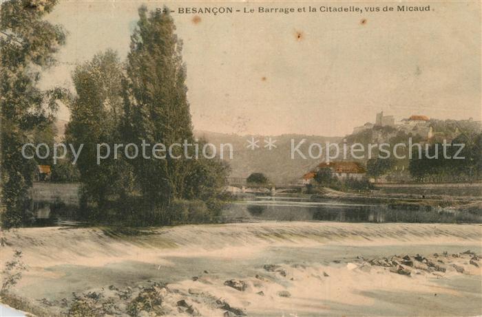 Besancon Doubs Barrage et la Citadelle vus de Micaud
