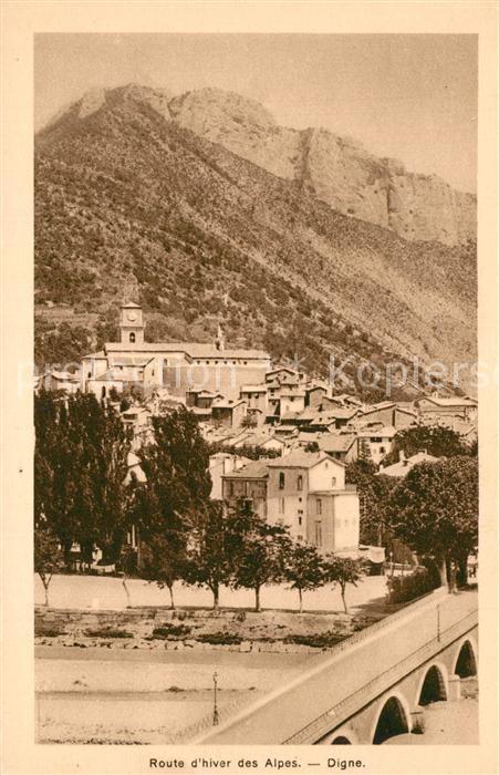 Digne-les-Bains Route d`hiver des Alpes