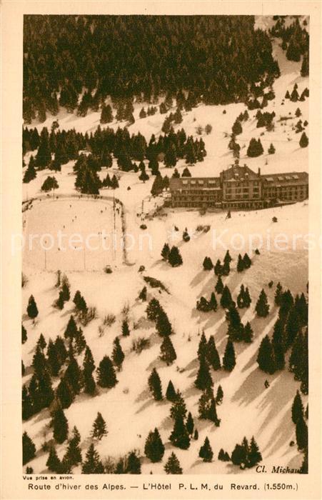 Mont Revard Fliegeraufnahme Hotel P.L.M.