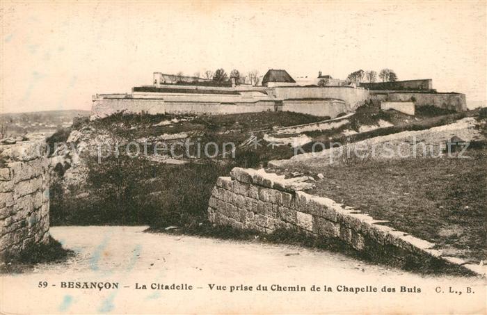 Besancon Doubs Citadelle Chemin de la Chapelle des Buis