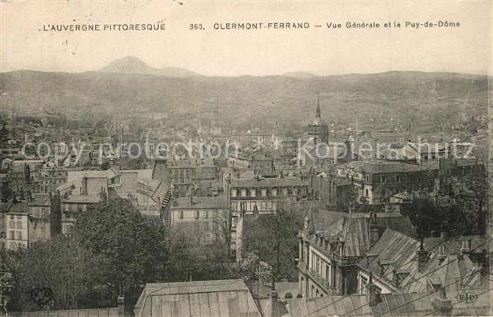 Clermont-Ferrand avec le Puy-de-Dome