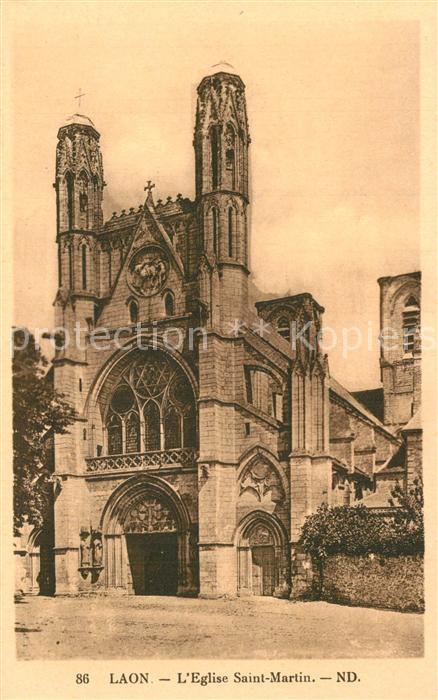 Laon Aisne Eglsie Saint Martin