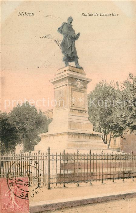 Macon 71 Statue de Lamartine