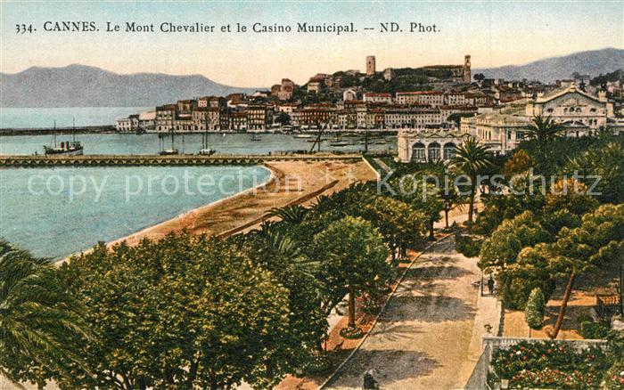 Cannes Alpes-Maritimes Mont Chevalier et le Casino Municipal
