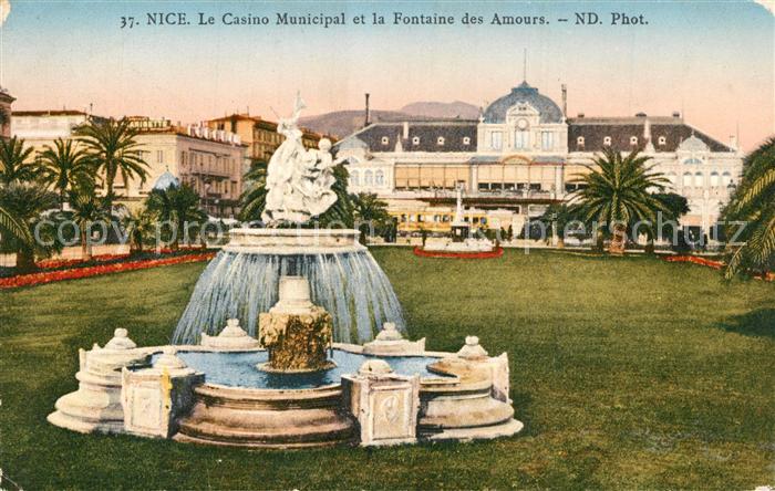 Nice Alpes Maritimes Casino Municipal et Fontaine des Amours